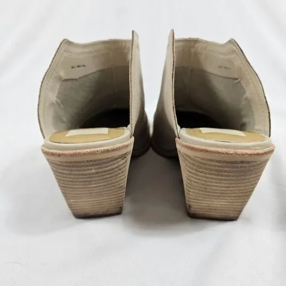 Dolce Vita Block Heel Mule In Cream - Size 11 - Picture 4 of 13